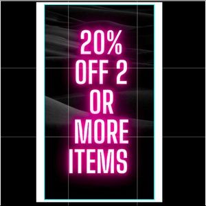 Create a bundle and automatically get 20% off. I also accept reasonable offers